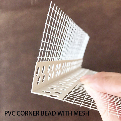 Virgin PVC Arch Bead Plaster Angle Bead With Fiber Glass Mesh