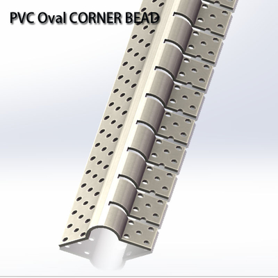 Extrusion Processing White PVC Corner Bead Edge Strip With Mesh