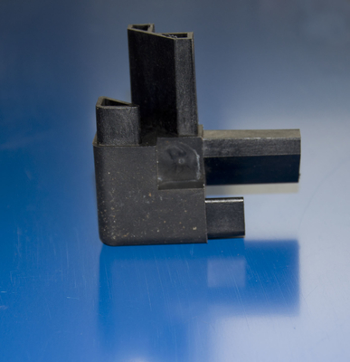Black ABS Plastic Injection Parts Moulding Items for Corner Connection