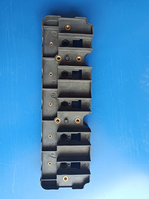Black ABS Plastic Injection Parts Moulding Items for Corner Connection