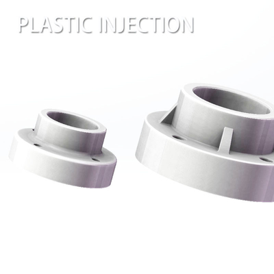 Custom Plastic Injection Parts Gray PVC Pipe Fittings Flange Injection Molding