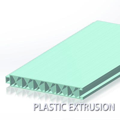 Colorful PVC Hollow Plastic Channel Extrusion Parts Non Toxic