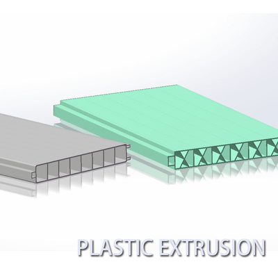 Colorful PVC Hollow Plastic Channel Extrusion Parts Non Toxic