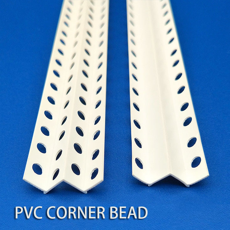 W Or M Type Angle PVC Corner Bead With Mesh Bealock Decoration